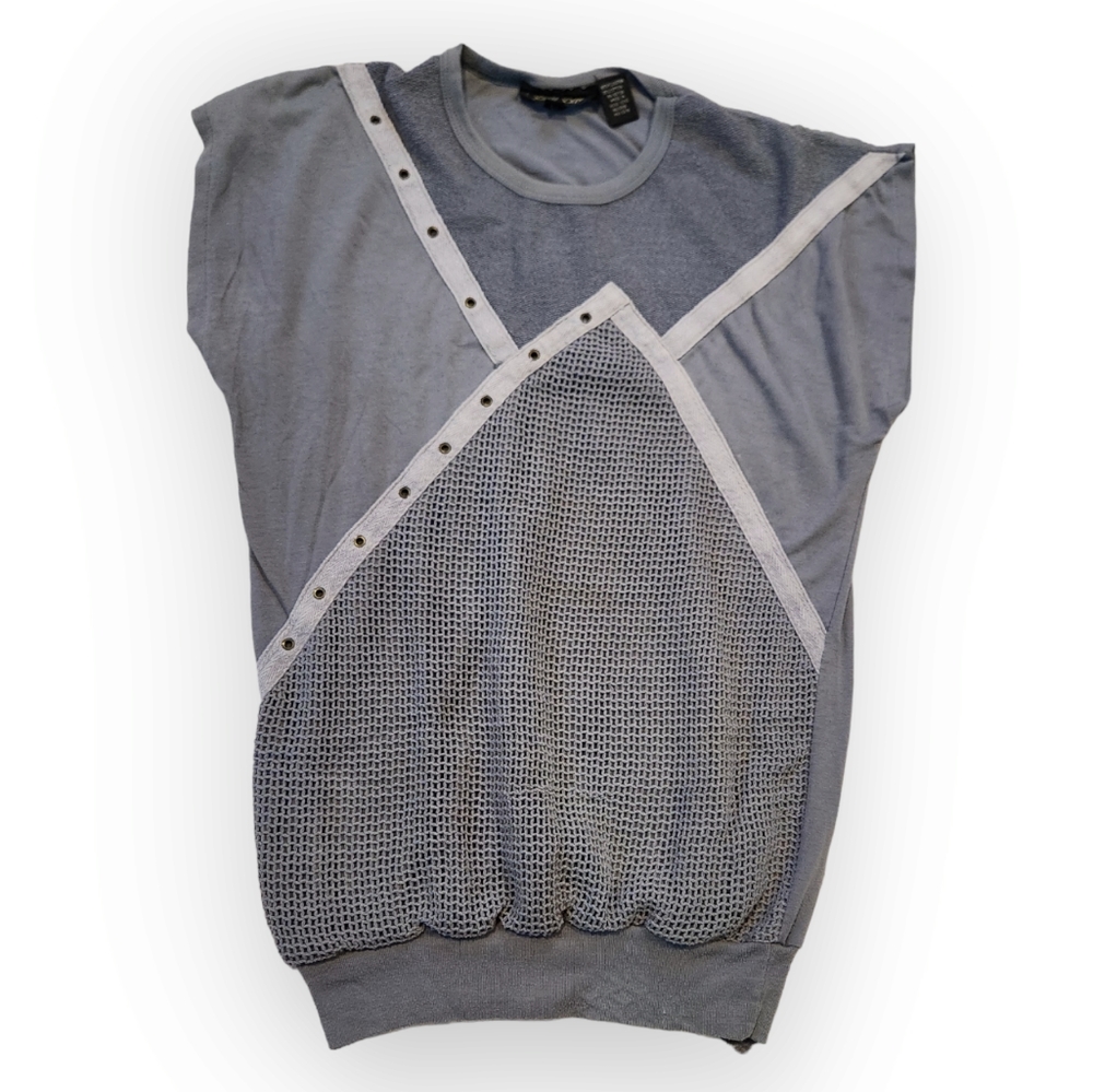 American vintage womens gray baggy style shirt